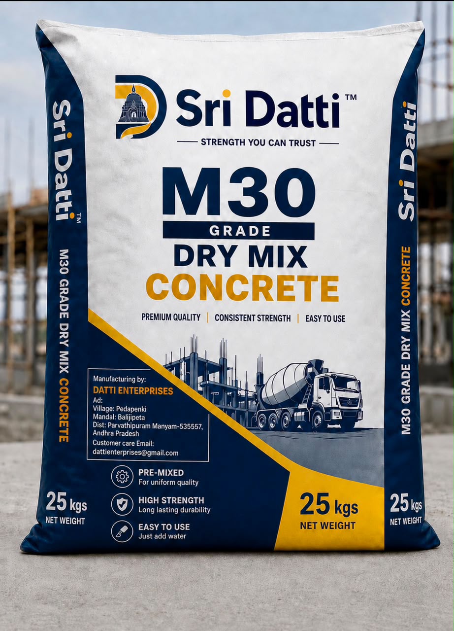 Sri Datti M30 Grade dry mix concrete bag