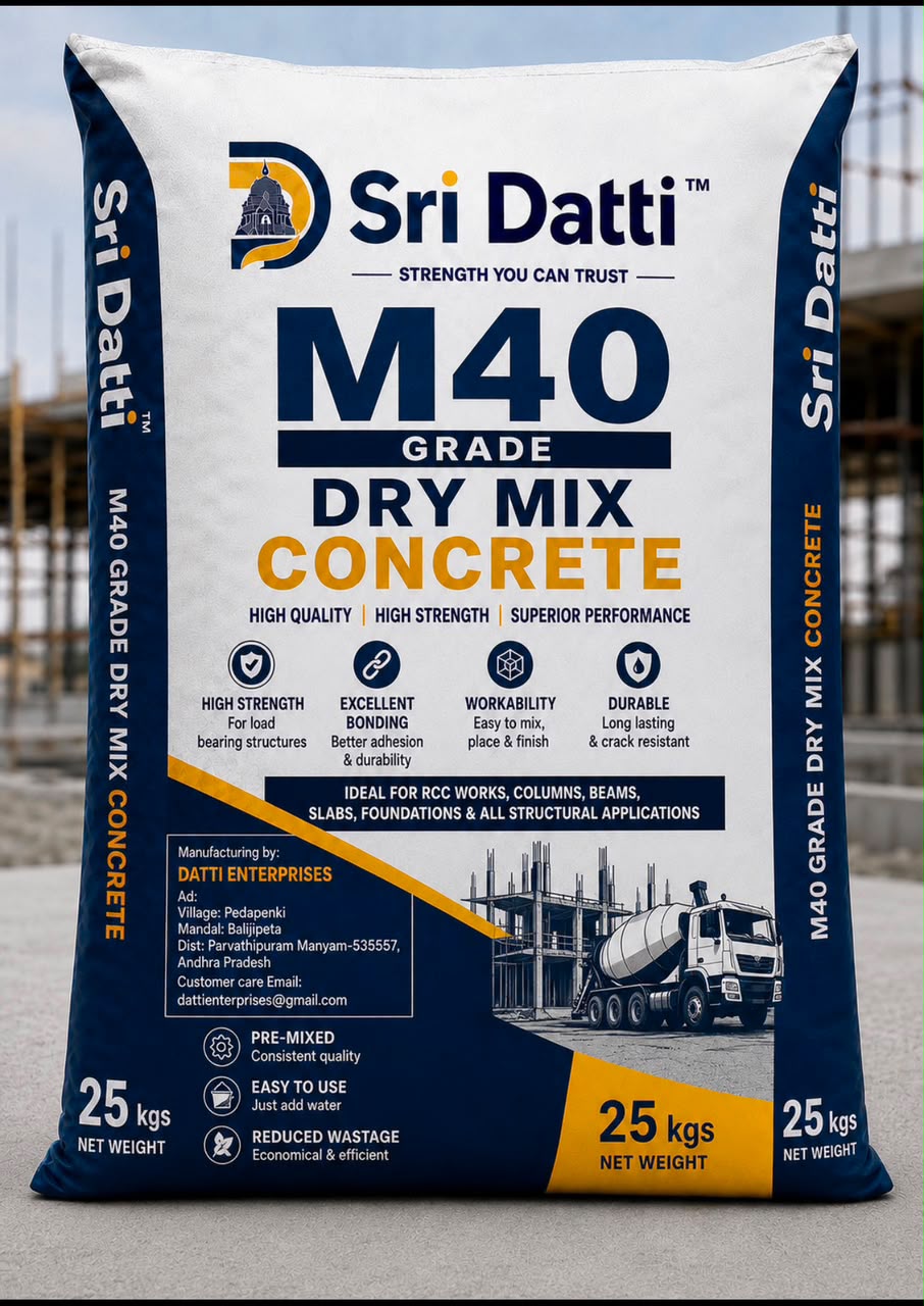 Sri Datti M40 Grade dry mix concrete bag