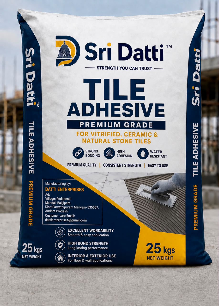 Sri Datti Tile Adhesive 25kg premium grade bag