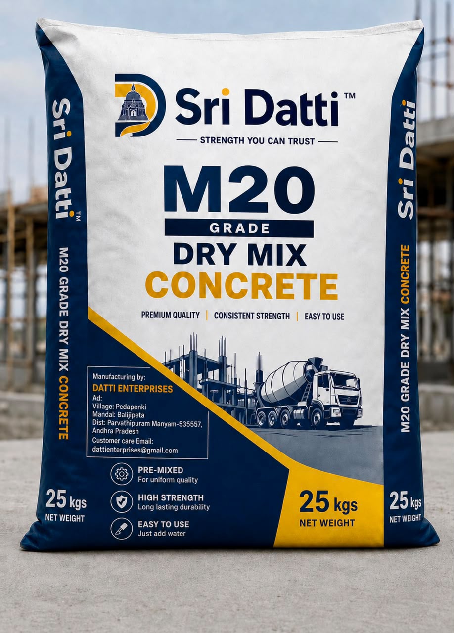 Sri Datti M20 Grade dry mix concrete 25kg bag